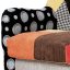 Dvojsedačka, potah látka patchwork, dřevěné nohy, masiv kaučukovník - Barva: patchwork#eup343941euv1