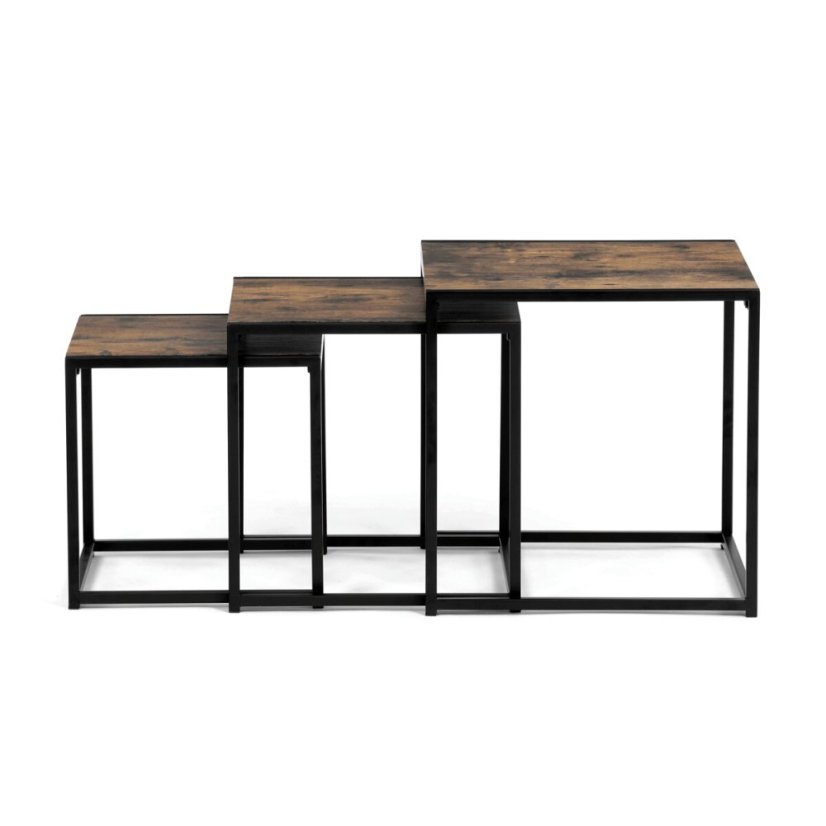Konferenční stolek 45x45x45cm, mdf, old wood, AF-3003 OLW
