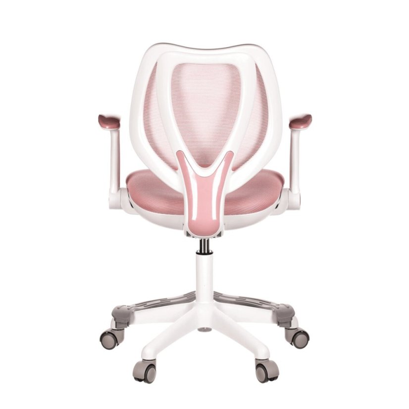Dětská židle, výškově nastavitelná, růžová síťovina, KA-C806 PINK