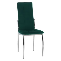 Židle, smaragdová Velvet látka/kov, ADORA NEW (42 x 99) cm