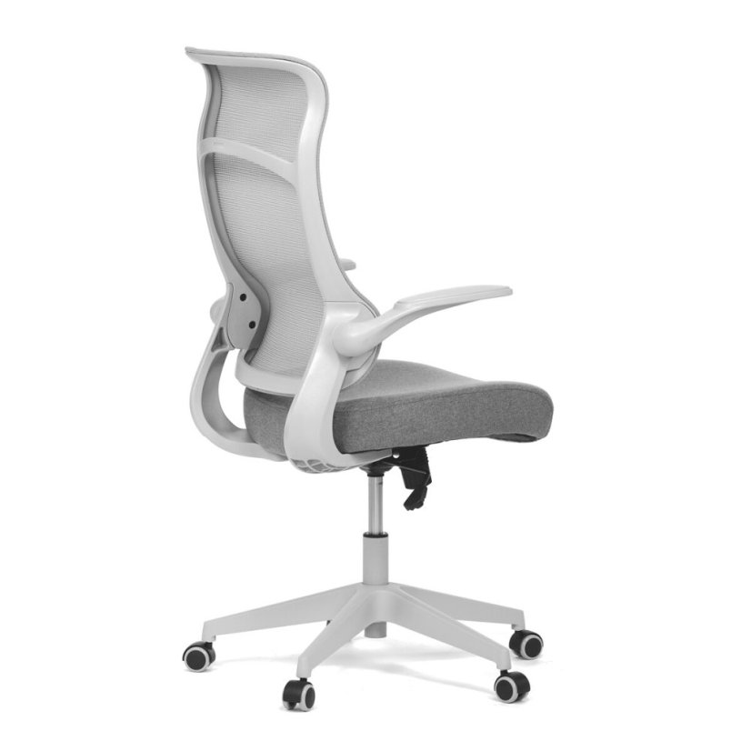 Kancelářská židle, houpací mechanismus, šedá síťovina, KA-A182 GREY