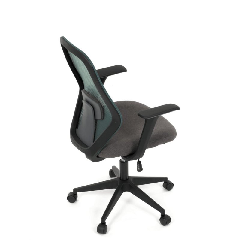 Kancelářská židle, houpací mechanismus, zelená síťovina, KA-V3149 GRN