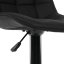 Barová židle, černá, látka,AUB-V3066 BK3