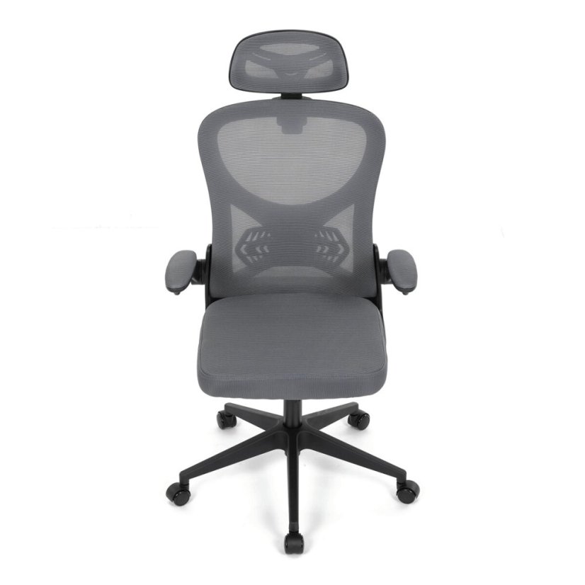 Kancelářská židle, houpací mechanismus, šedá, KA-K2021 GREY