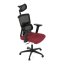 Kancelářská židle, houpací mechanismus, červená síťovina, KA-B1025 BOR