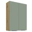 Horní skříňka ARSANY 80 G-108 2F, aquamarine/dub artisan (80 x 107,5) cm