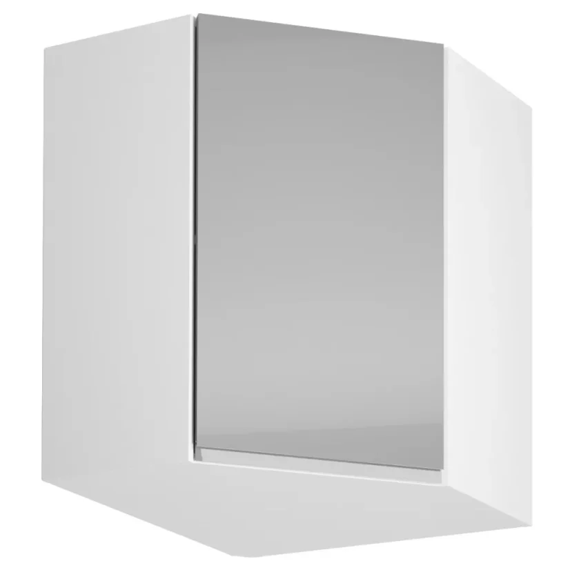 Horní skříňka AURORA G60N, bílá / šedý extra vysoký lesk