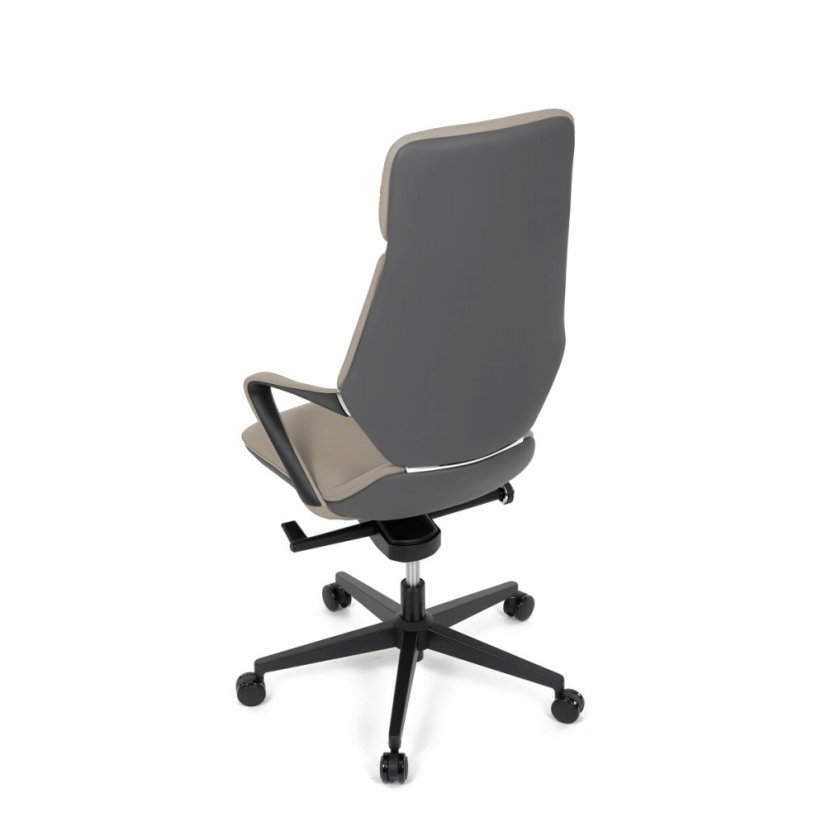 Kancelářské křeslo, houpací mechanismus, šedá ekokůže, KA-T8426 GREY