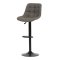 Barová židle, šedá, látka, AUB-V3066 GREY3