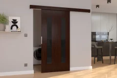 Posuvné nástěnné dveře HERS 106 wenge (106 x 205) cm – záruka 4 roky