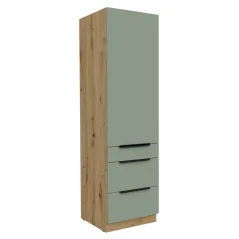Vysoká skříňka, aquamarine/dub artisan, ARSANY 60 DKS-210 3S1F