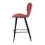 Barová židle, červená, látka, AUB-1068 RED2