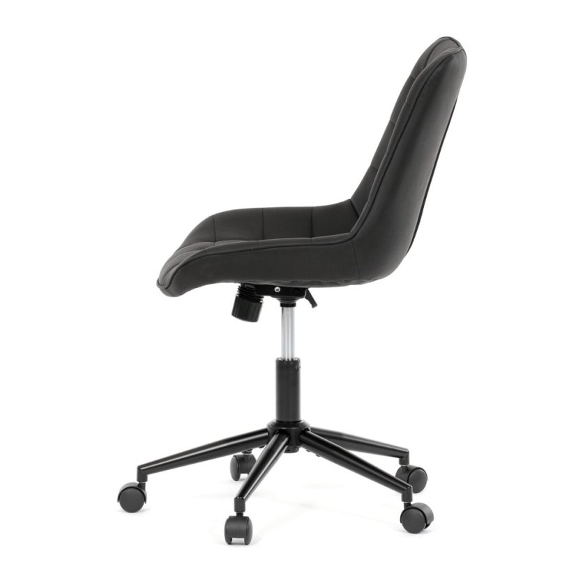 Pracovní židle, výškově nastavitelná, černá látka, KA-V3120 BK3
