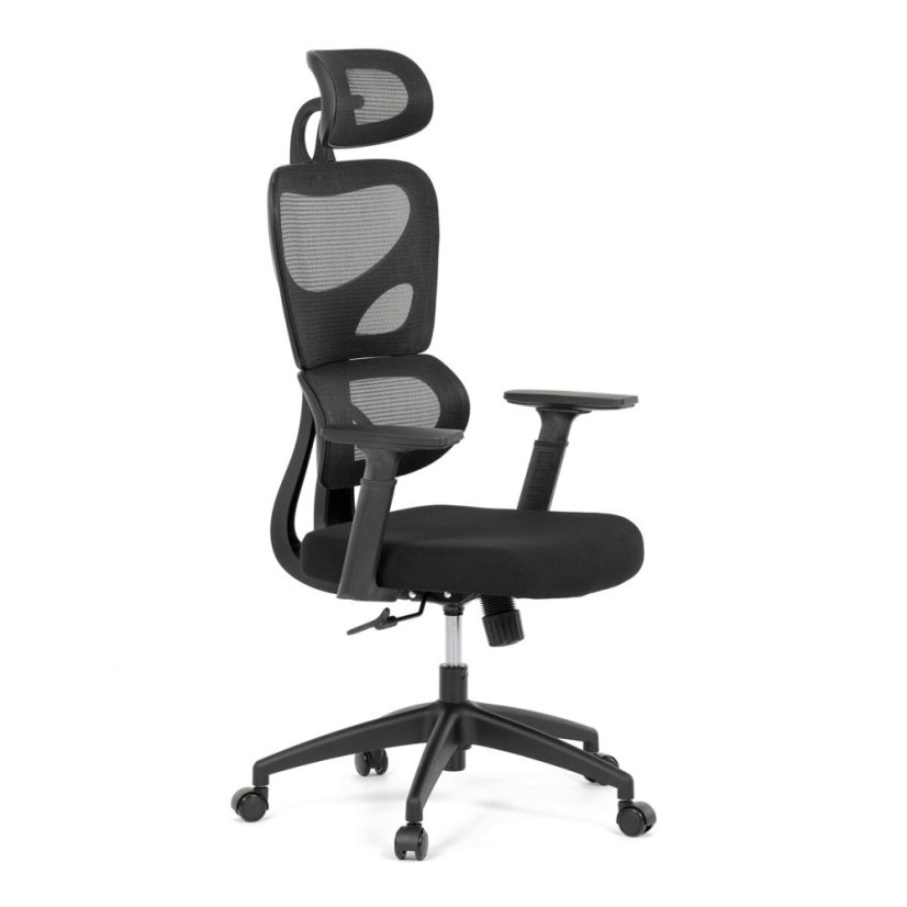 Kancelářská židle, houpací mechanismus, černá, KA-K2080 BK