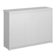 Komoda 3D2S ERODIN, bílá (125,4 x 91,2) cm