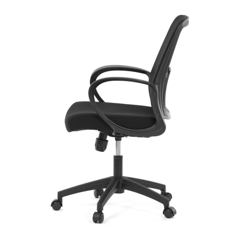 Kancelářská židle, houpací mechanismus, černá síťovina, KA-S3015 BK