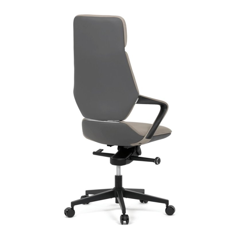 Kancelářské křeslo, houpací mechanismus, šedá ekokůže, KA-T8426 GREY