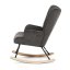 Houpací křeslo, šedá, látka, AK-373 GREY2