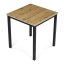 Jídelní stůl 70x70cm, melamin, dub, GDT-201 OAK - Barva (vyberte): hnědá - Barva (vyberte): bílá#eup349725euv4