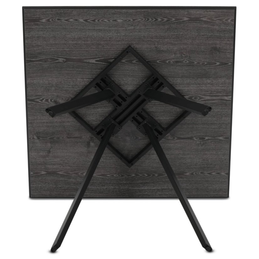 Jídelní stůl 90x90cm, lamino, šedý dub, HT-R5190 GREY
