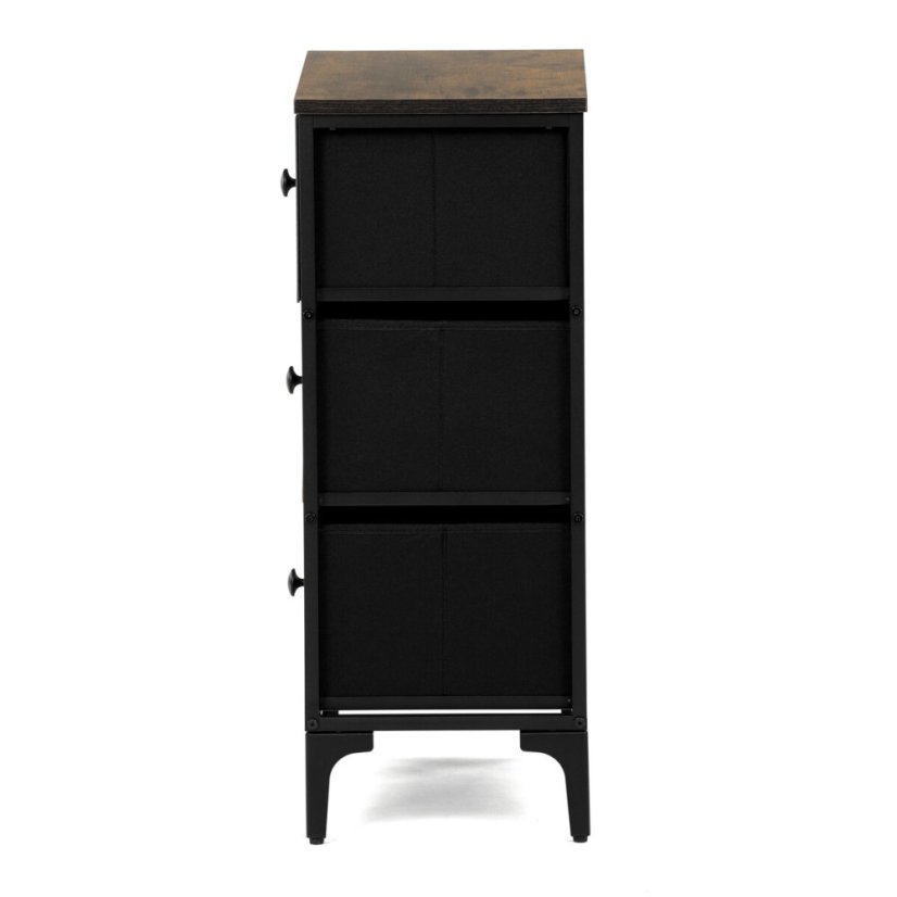 Komoda 45x30x77cm, mdf, vícebarevná, AUK-W2001 BK