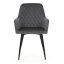 Jídelní židle, šedá, sametová látka, DCH-215 GREY4