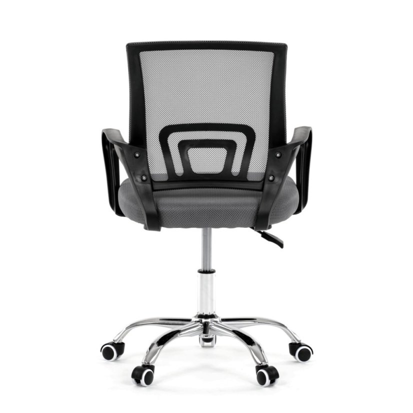 Dětská židle, výškově nastavitelná, šedá síťovina, KA-L103 GREY