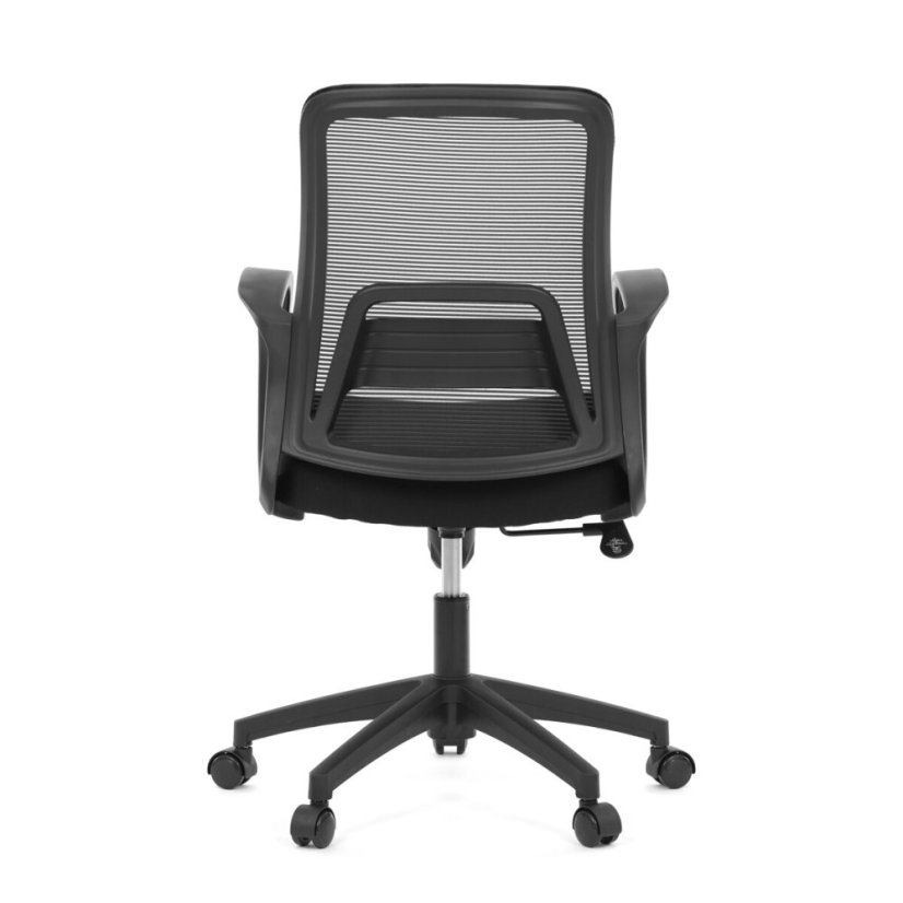 Kancelářská židle, houpací mechanismus, černá síťovina, KA-S3015 BK