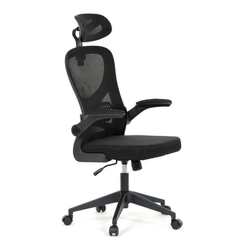 Kancelářská židle, houpací mechanismus, černá, KA-K2021 BK