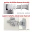 Dolní skříňka D 80 3, vysoký bílý lesk/dub sonoma, LINE