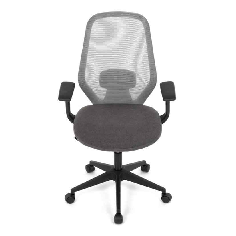 Kancelářská židle, houpací mechanismus, šedá síťovina, KA-V3149 GREY