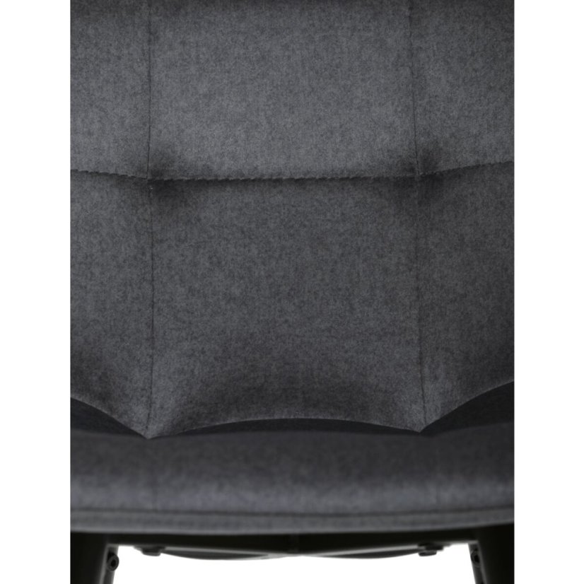 Barová židle, šedá, látka, AUB-X7015 GREY2