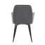 Jídelní židle, šedá, sametová látka, DCH-215 GREY4