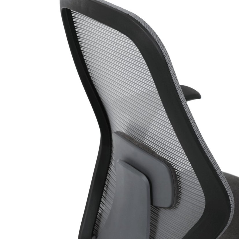 Kancelářská židle, houpací mechanismus, šedá síťovina, KA-V3149 GREY