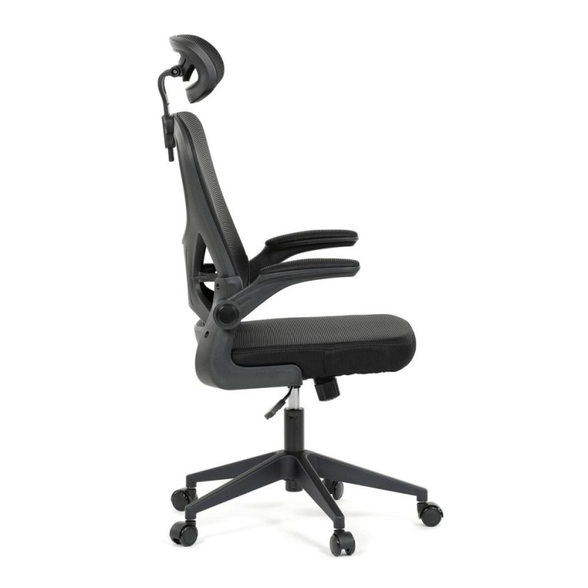 Kancelářská židle, houpací mechanismus, černá, KA-K2021 BK