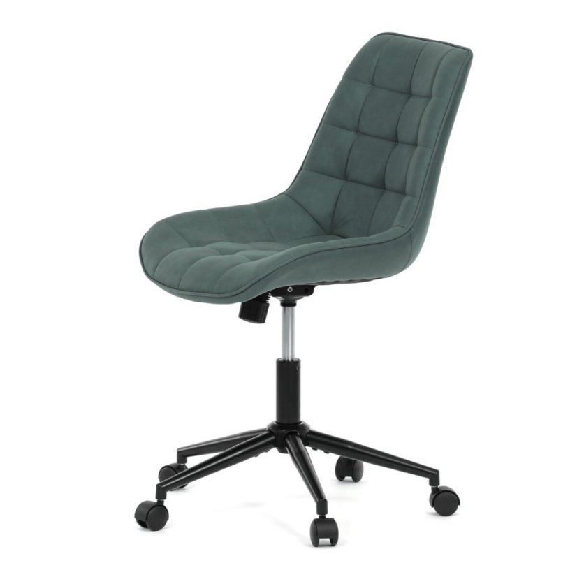 Pracovní židle, výškově nastavitelná, zelená látka, KA-V3120 GRN3