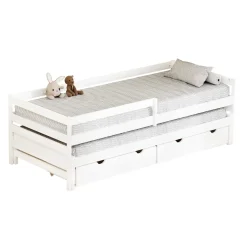 Postel s přistýlkou a úložným prostorem ELARA (96 x 213) cm – spací plocha 90 x 200 cm