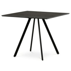 Jídelní stůl 90x90cm, lamino, šedý dub, HT-R5190 GREY