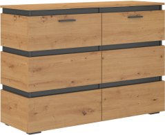 Komoda FRODO 120 dub artisan / grafit *