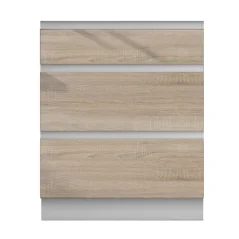 Dolní skříňka D 60S3 LINE, dub sonoma/bílá (60 x 54,5) cm