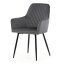 Jídelní židle, šedá, sametová látka, DCH-215 GREY4