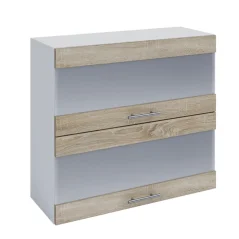 Horní skříňka FABIANA W80K2S, dub sonoma / bílá (80 x 72) cm