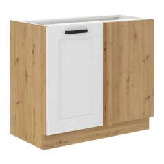 Spodní skříňka LULA 105 ND 1F BB, bílá/dub artisan (90 x 82) cm