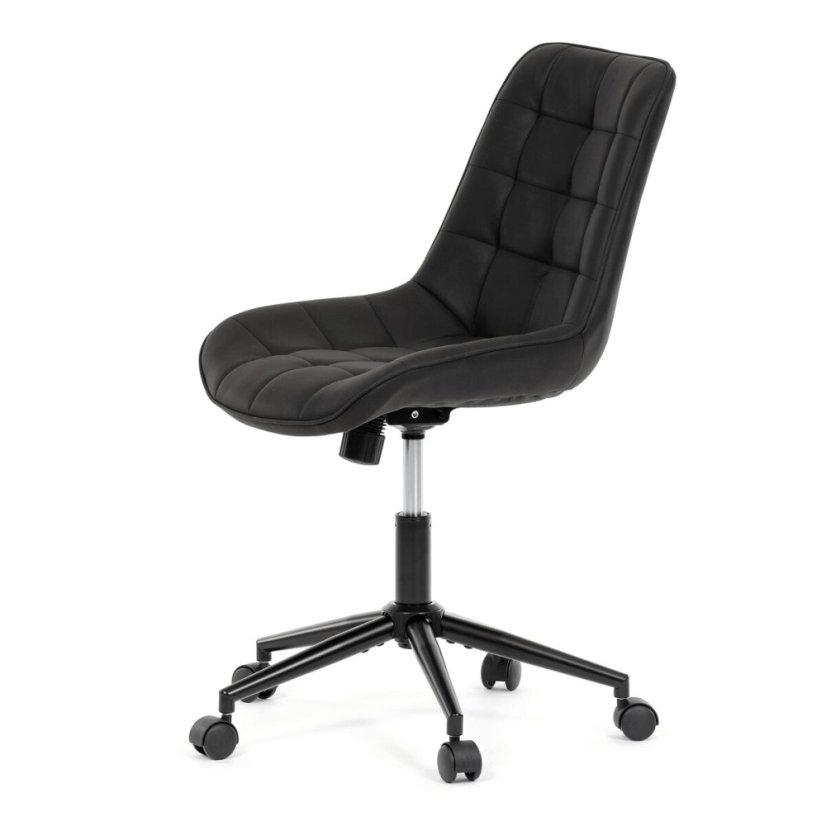 Pracovní židle, výškově nastavitelná, černá látka, KA-V3120 BK3