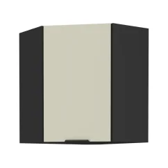 Horní rohová skříňka, kašmír/černá, ARAKA 60x60 GN-72 1F