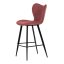 Barová židle, červená, látka, AUB-1068 RED2