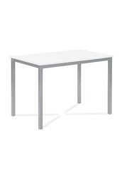 Jídelní stůl 110x70 cm, bílý kov / sonoma
