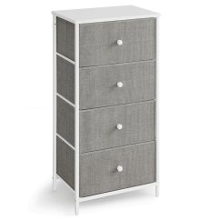 Komoda 45x30x92cm, mdf, šedá, AUK-E1031 GREY