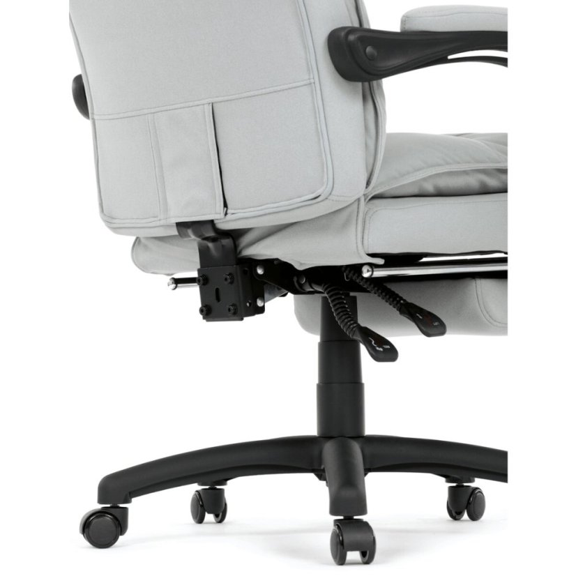 Kancelářské křeslo, synchronní mechanismus, stříbrná látka, KA-Y350 SIL