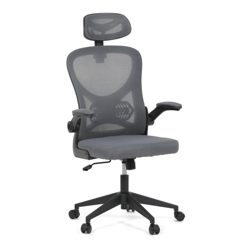 Kancelářská židle, houpací mechanismus, šedá, KA-K2021 GREY